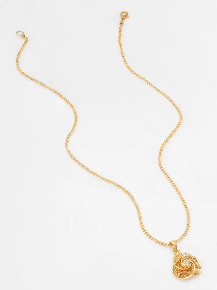 Twirling Blossom Stone Pendant