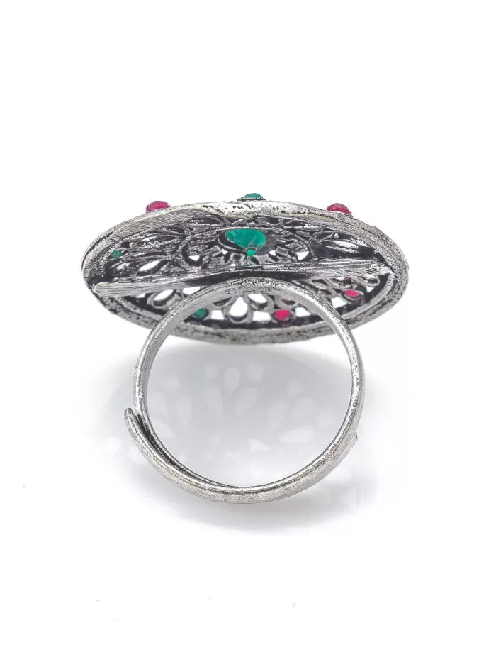 Antique Mandala Statement Ring