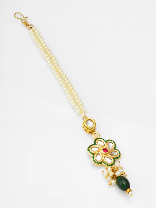 Rainbow Kundan Charm Maang Tikka