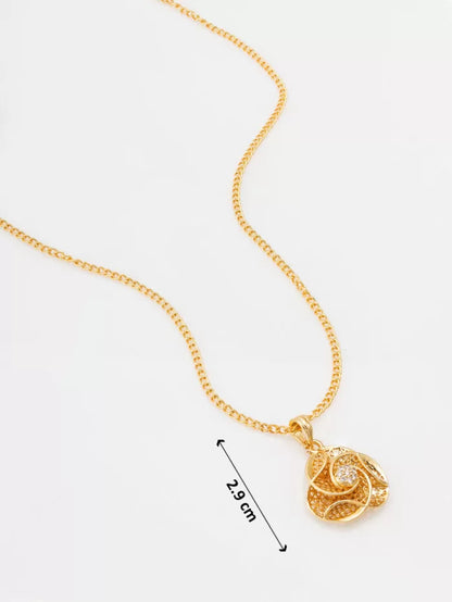 Twirling Blossom Stone Pendant