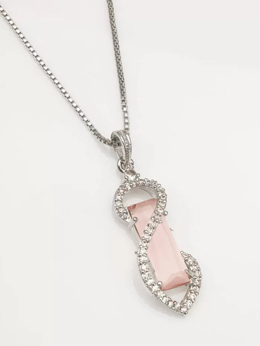 Blush Twirl Elegance Pendant