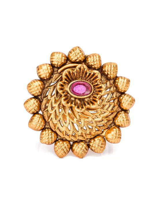 Regal Lotus Bloom Ring