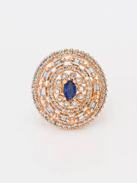 Midnight Halo Statement Ring