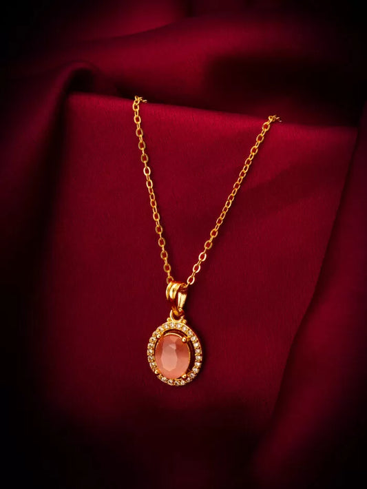 Elegant oval pendant with a radiant and polished finish.
